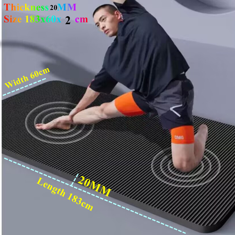 Pilates Yoga Matte - Tapis de Yoga antidérapant de 20MM,
