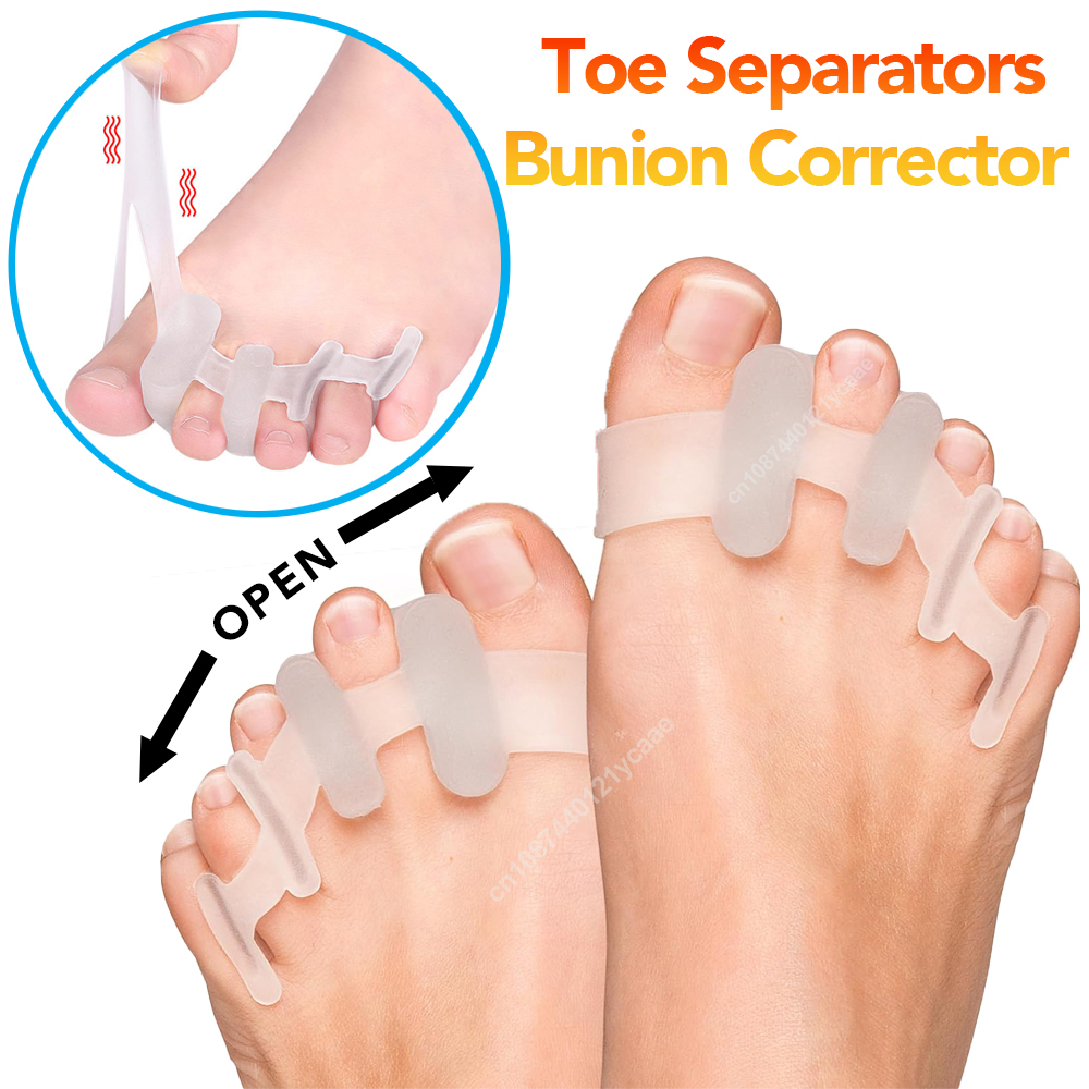 Toe Separator Silicon - Séparateur d'orteils en Silicone, 1 paire,