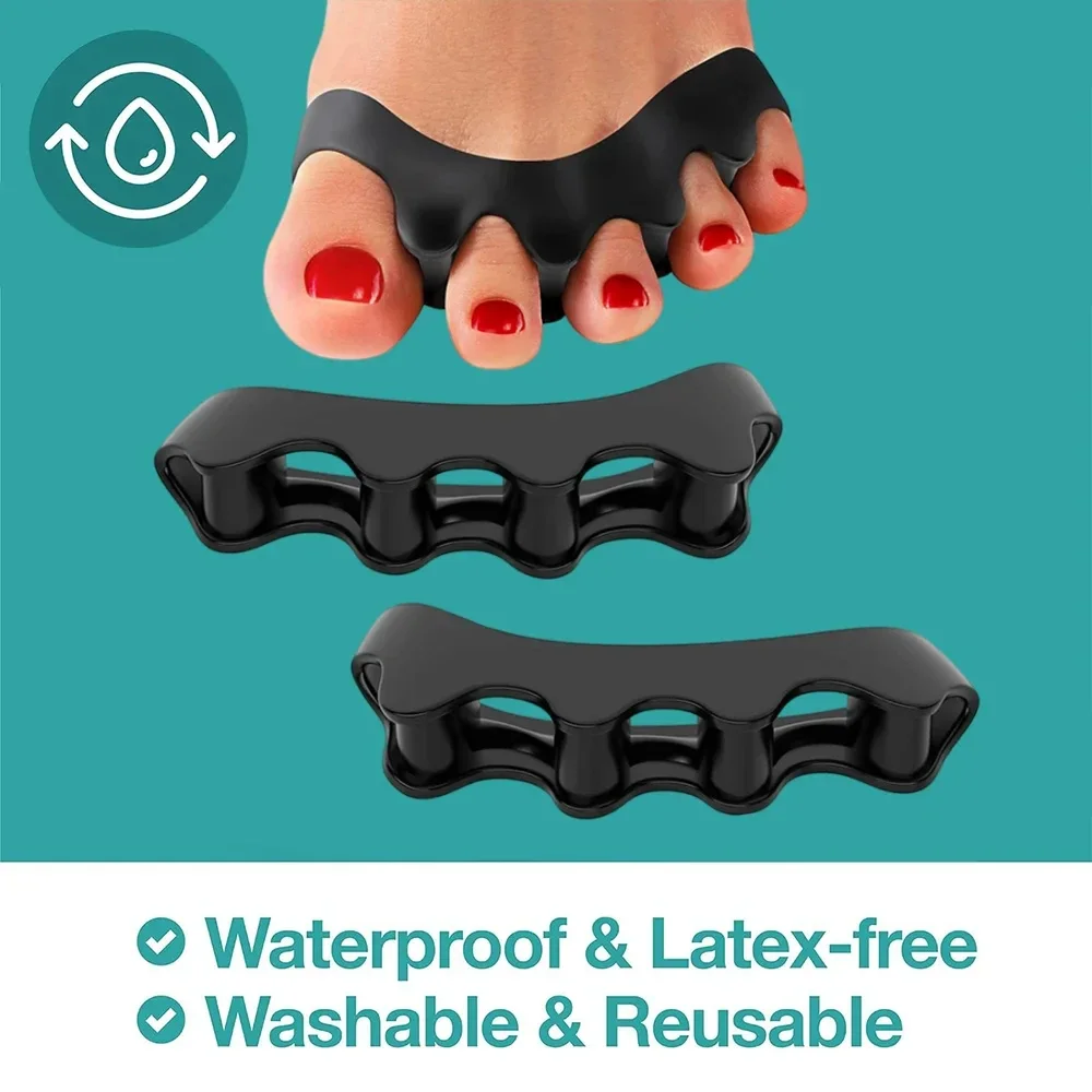 Toe Separator Silicon - Séparateur d'orteils réutilisable en silicone, correcteur