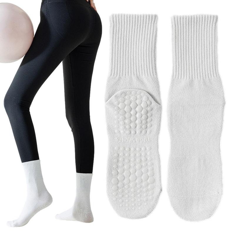 Pilates Yoga Hot - Chaussettes de Yoga Antidérapantes pour Femme,