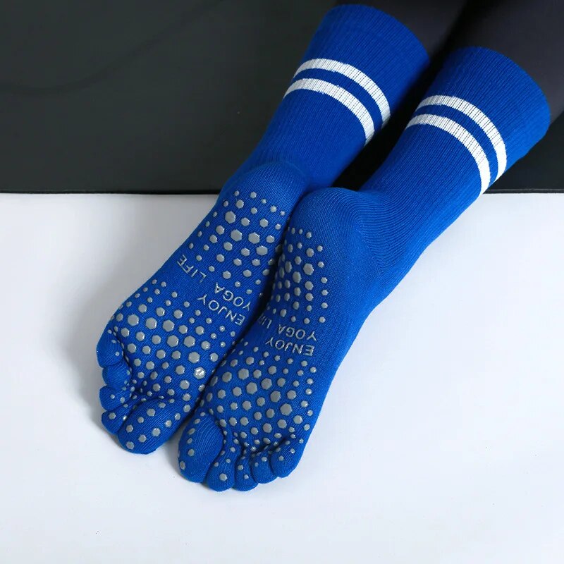 Youtube Yoga Pilates - Chaussettes de Yoga respirantes pour femmes,