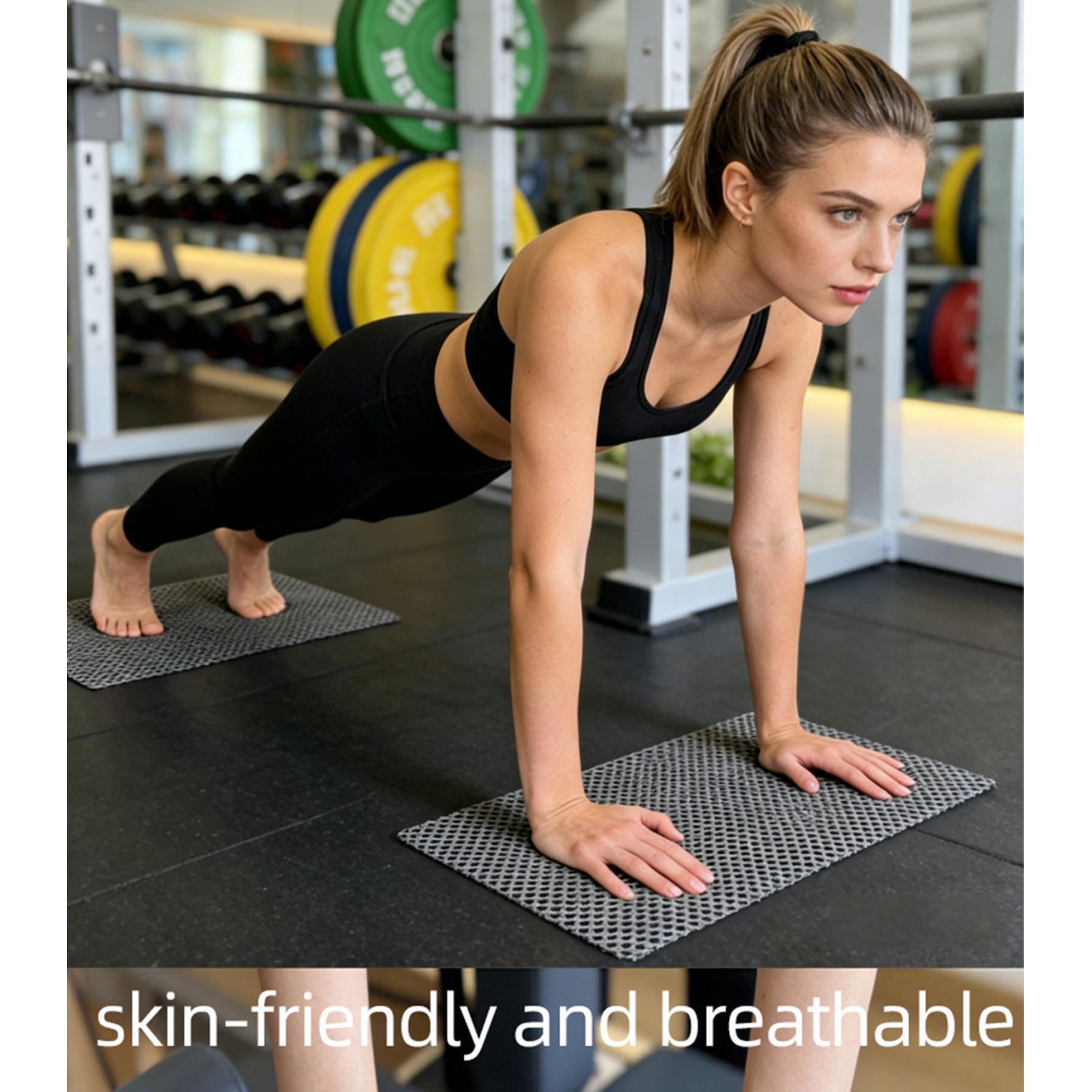 Pilates Yoga Exercises - Tapis antidérapant en PVC pour Pilates,