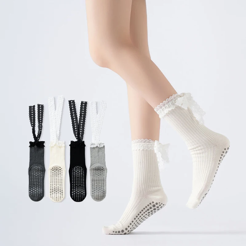 Youtube Yoga Pilates - Chaussettes de yoga pour femmes en
