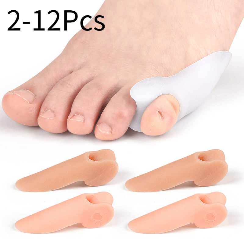 Toe Separator Silicon - Correcteur d'oignon en Gel, 2/4/6/8/10/12 pièces,