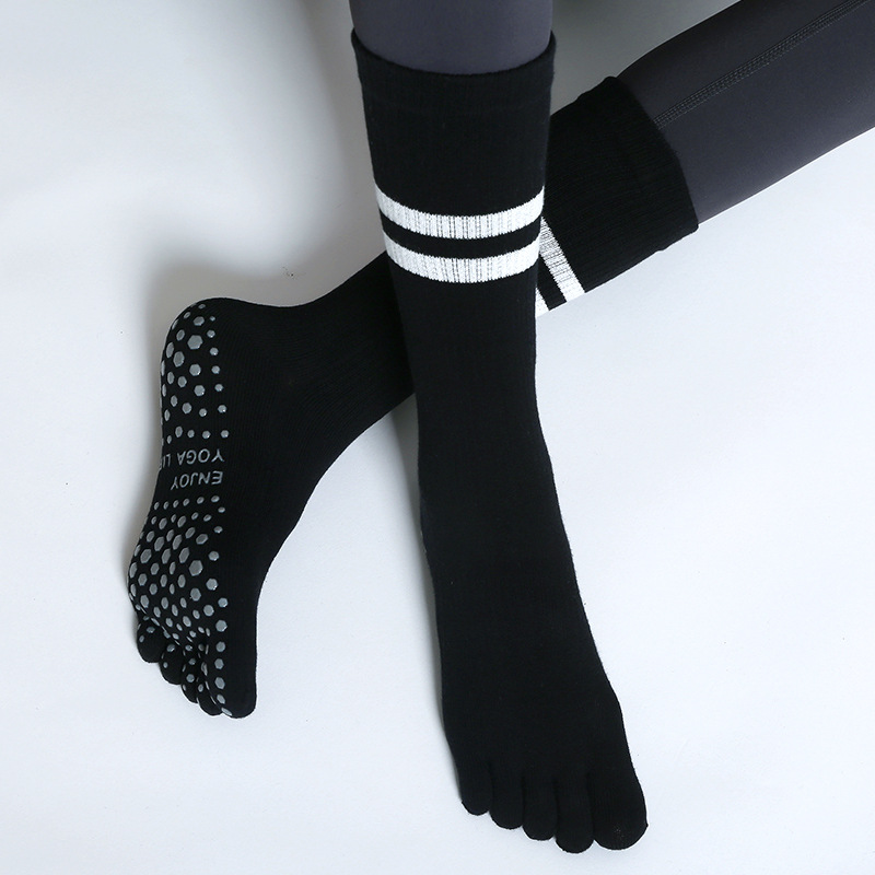 Youtube Yoga Pilates - Chaussettes de yoga à cinq doigts