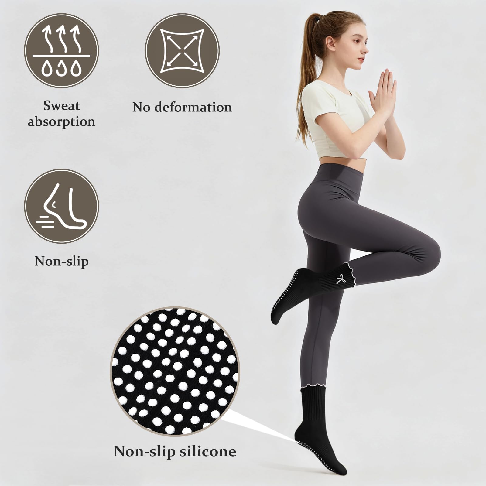 Chaussettes de Pilates antidér - Youtube Yoga Pilates avis et prix