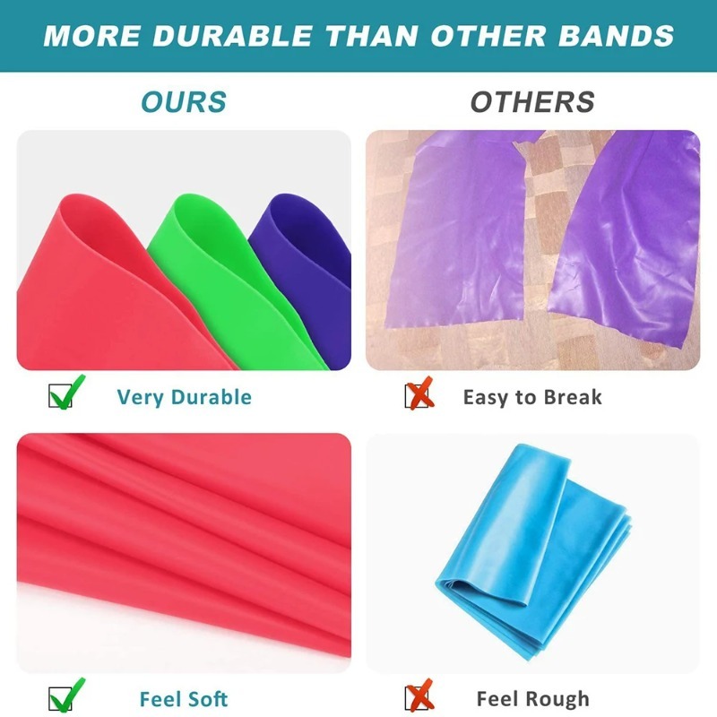 Bandes de résistance en latex  - Pilates Yoga Home Workout avis et prix