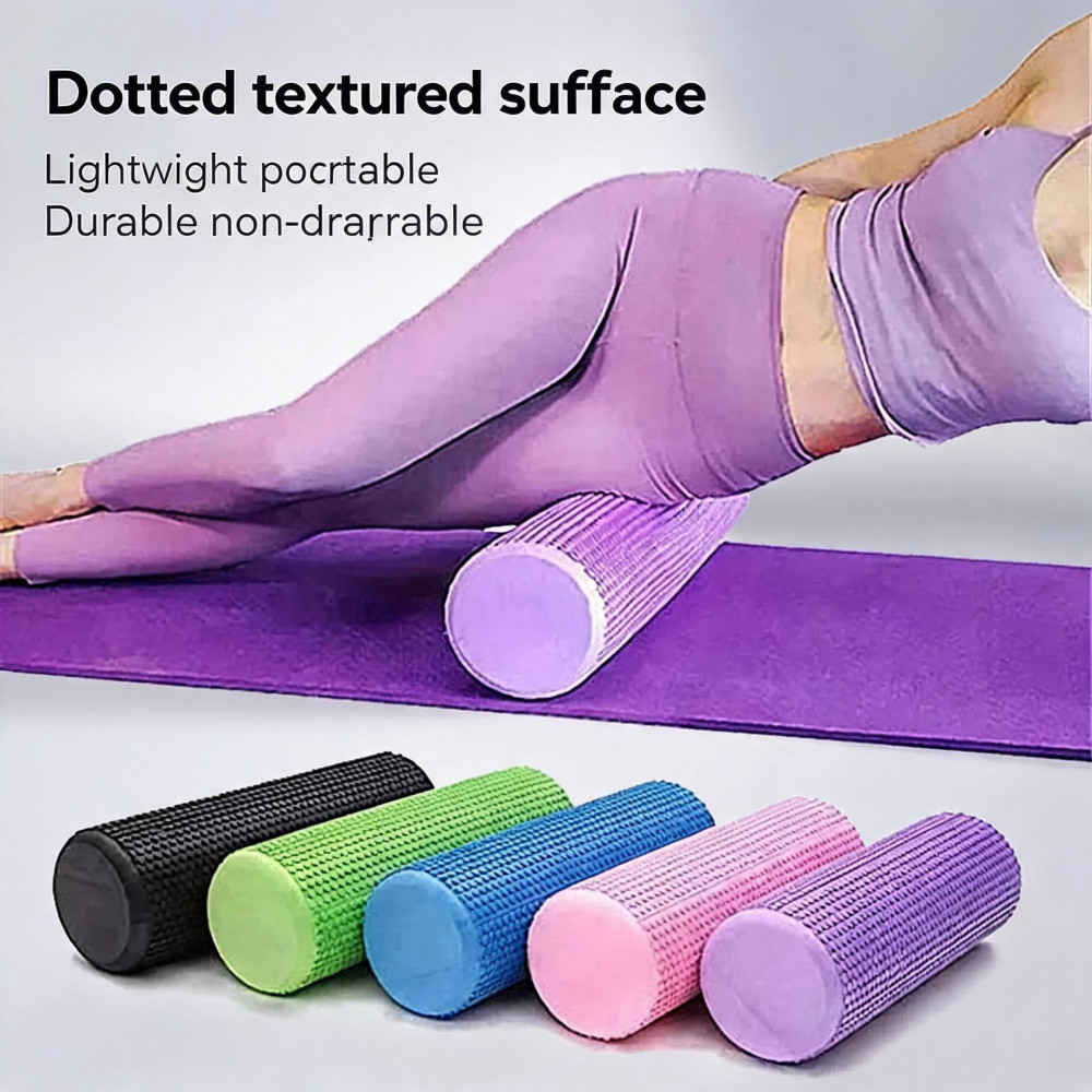 Rouleau de yoga rond en mousse - Pilates Yoga Exercises avis et prix