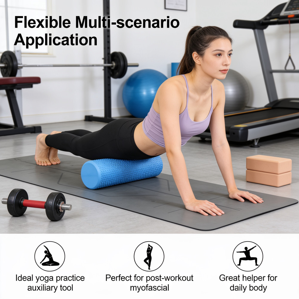 Rouleau de yoga rond en mousse - Pilates Yoga Exercises avis et prix