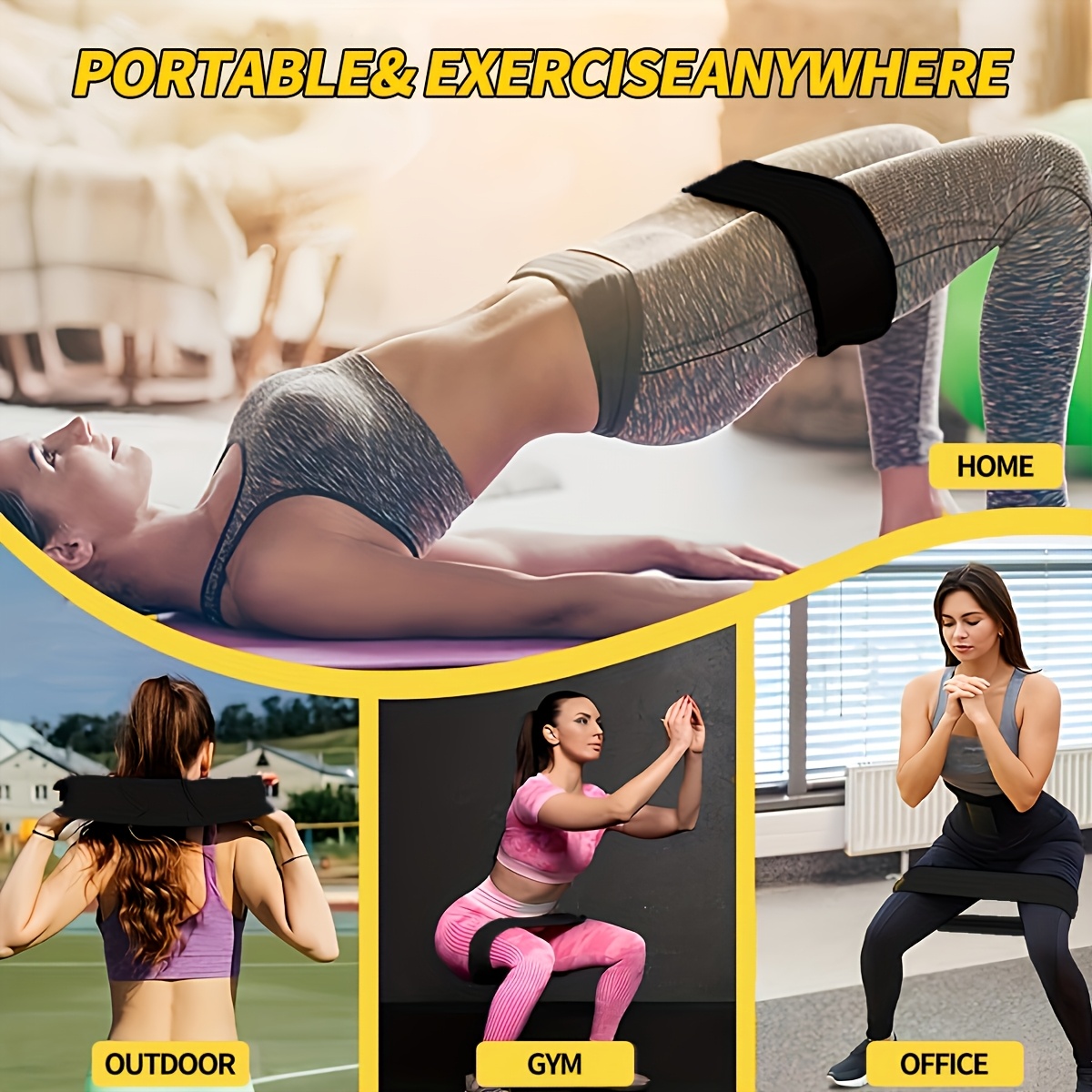 Ensemble de 3 bandes de résist - Pilates Yoga Home Workout avis et prix