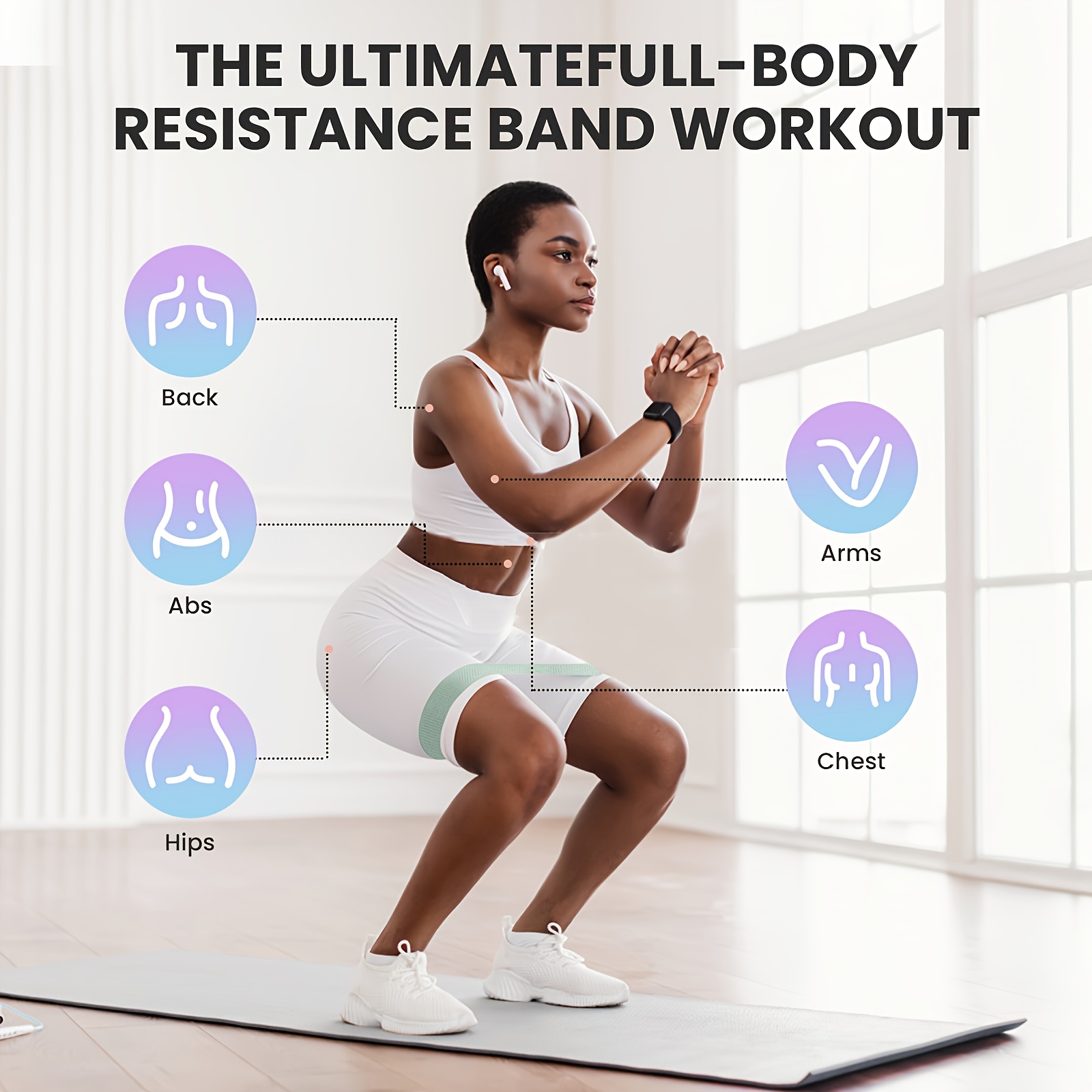 1 pièce/4 pièces bandes de rés - Pilates Yoga Kit avis et prix