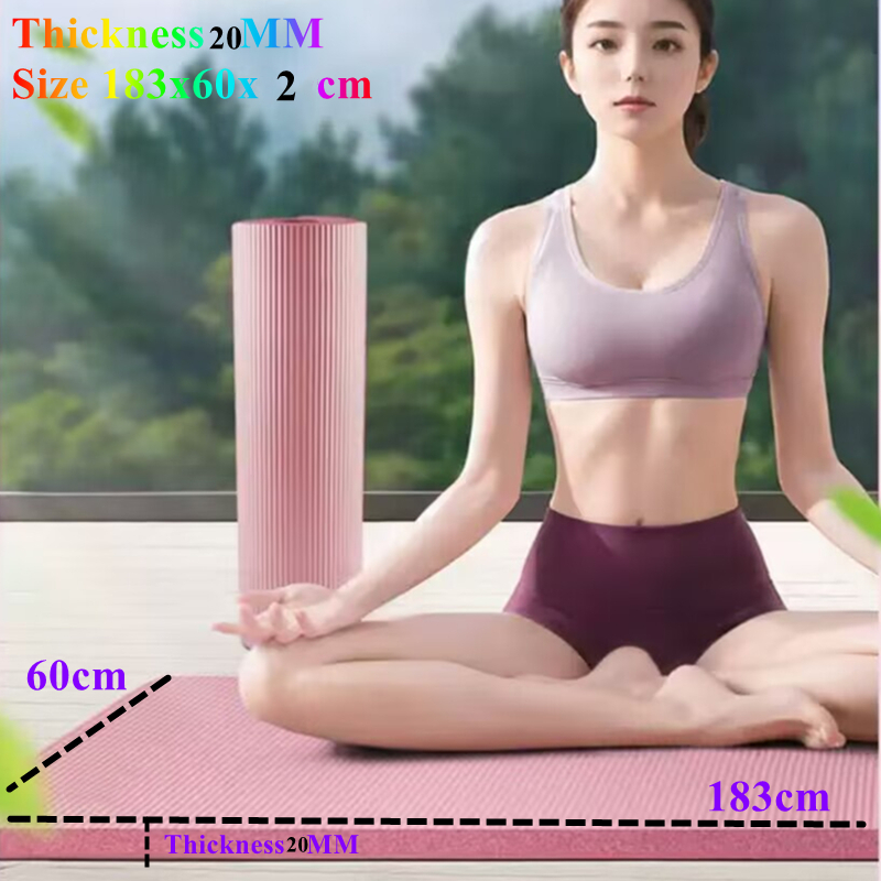 Tapis de Yoga antidérapant de  - Pilates Yoga Matte avis et prix