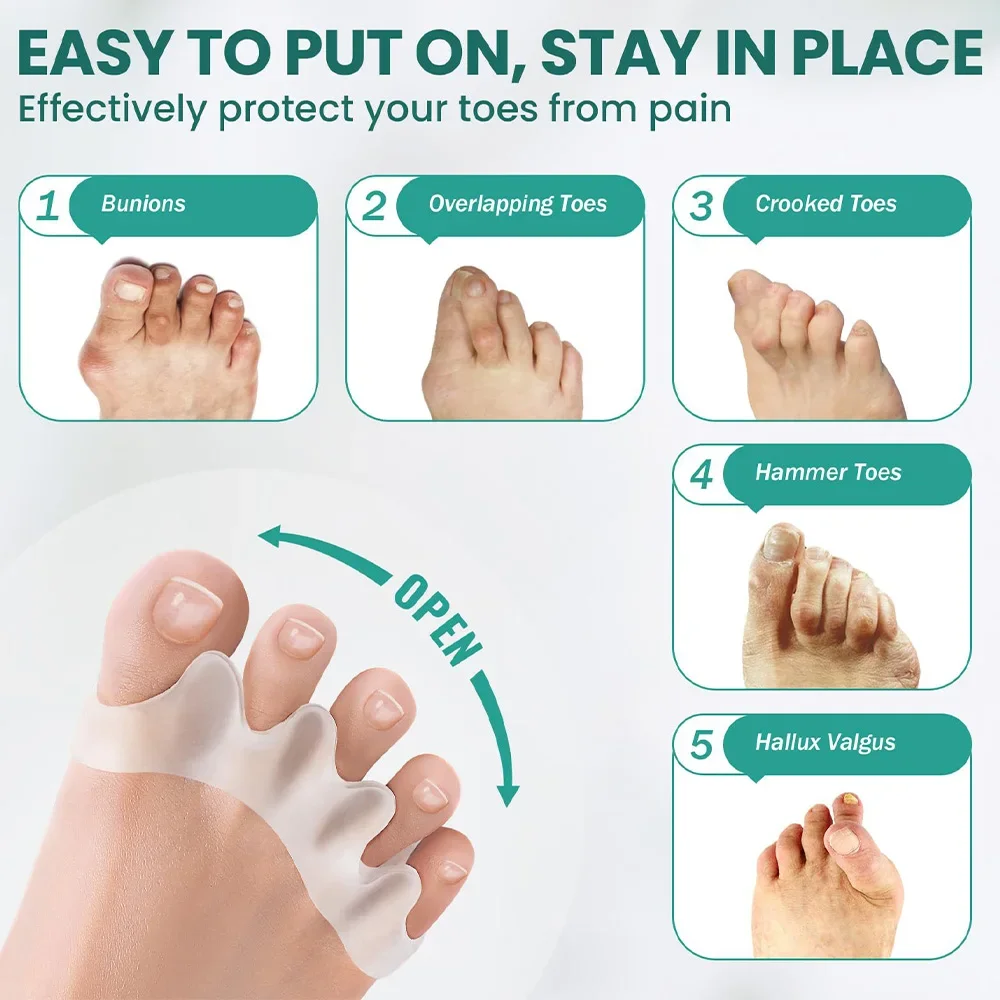 Séparateur d'orteils réutilisa - Toe Separator Silicon avis et prix