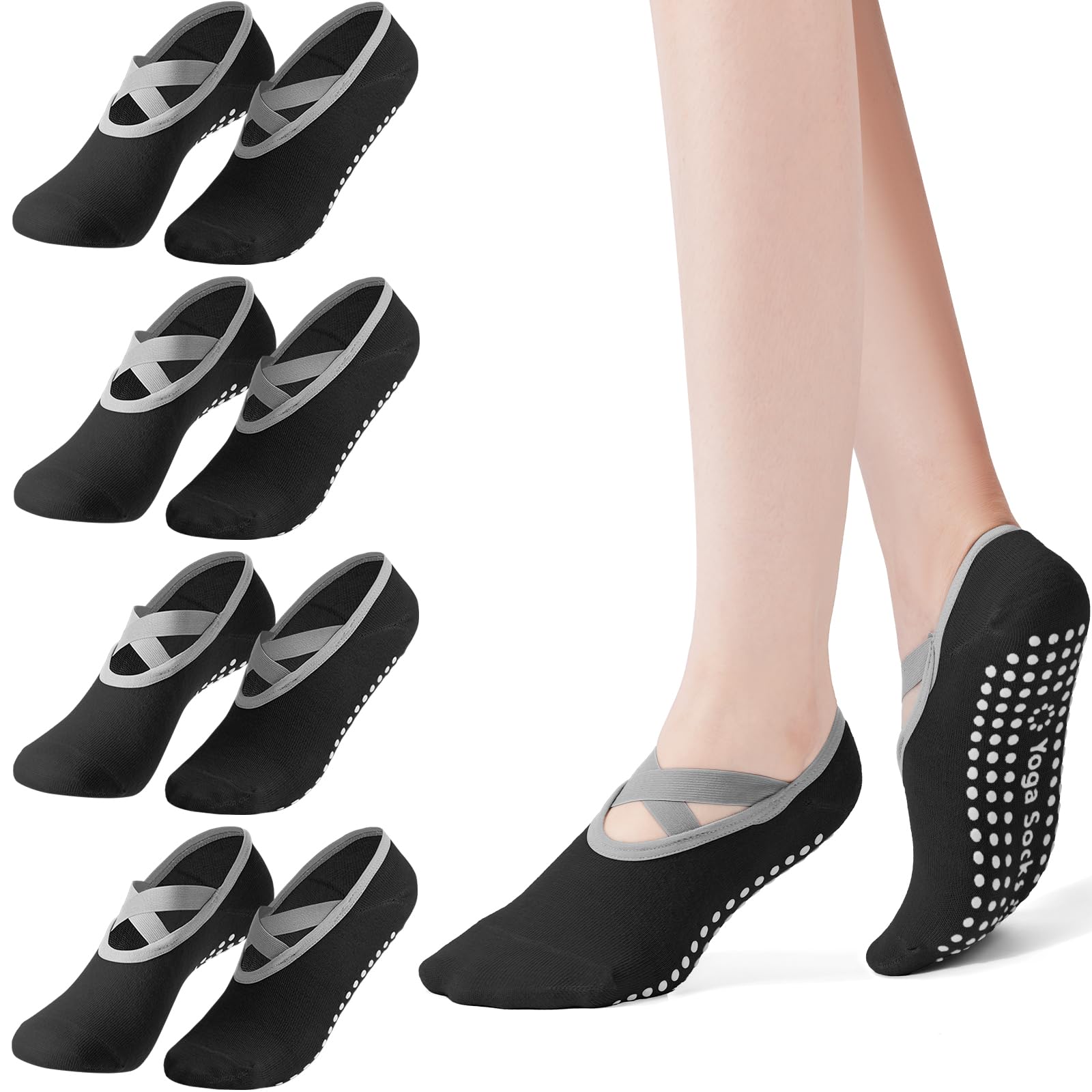 Lot de 4 paires de chaussettes - Pilates Yoga Kit avis et prix