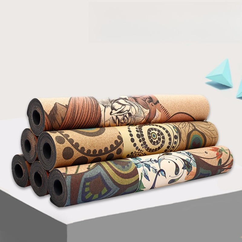 Tapis de yoga en liège imprimé - Pilates Yoga Home Workout avis et prix