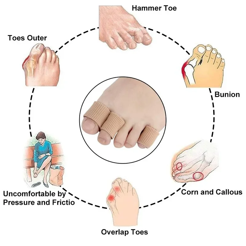 1/3 pièces Protège-doigts en s - Toe Separator Silicon avis et prix