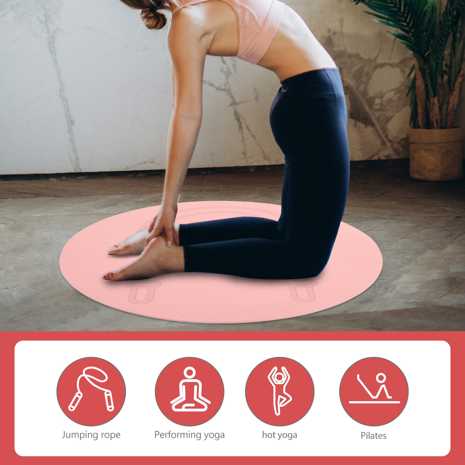 Tapis de saut à la corde en TP - Pilates Yoga Hot avis et prix