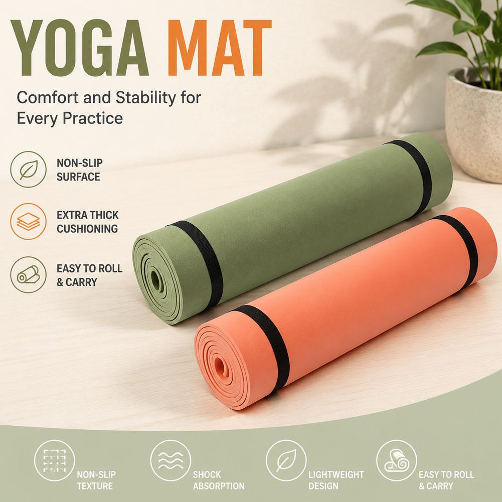 Tapis de Yoga épais antidérapa - Pilates Yoga Matte avis et prix